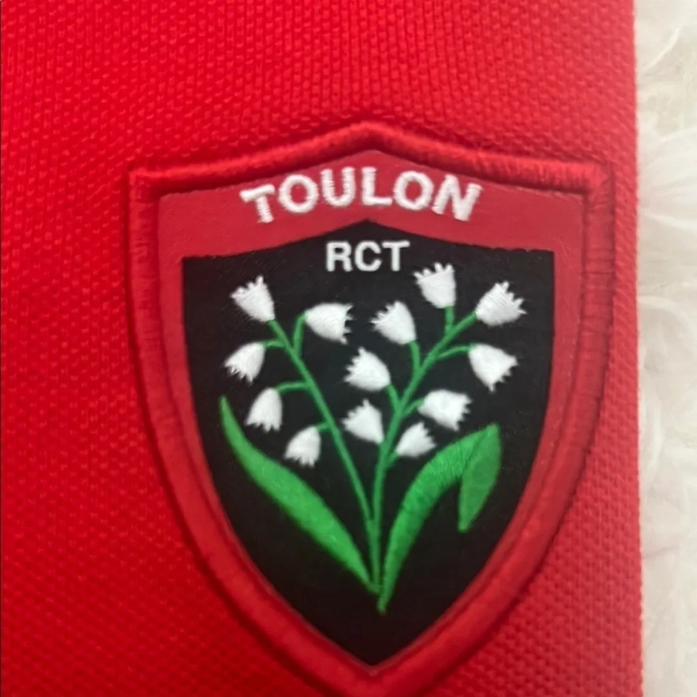 Nike Rugby Club Toulon Men's Red Polo Shirt Size Large